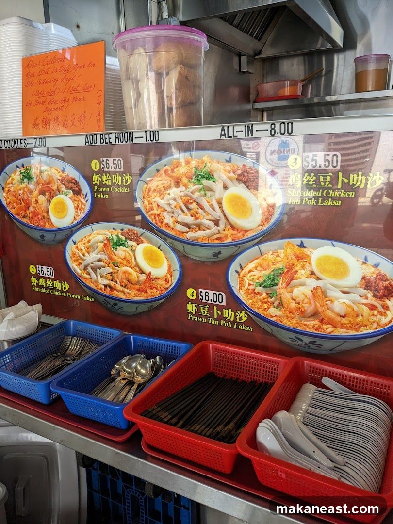 Laksa Menu
