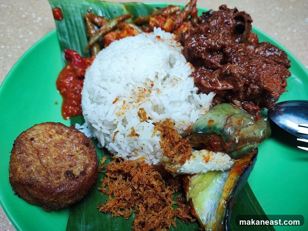 Nasi Lemak with Rendang