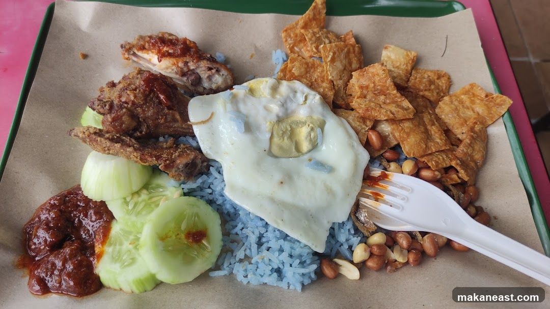 Nasi Lemak with Fried Chicken