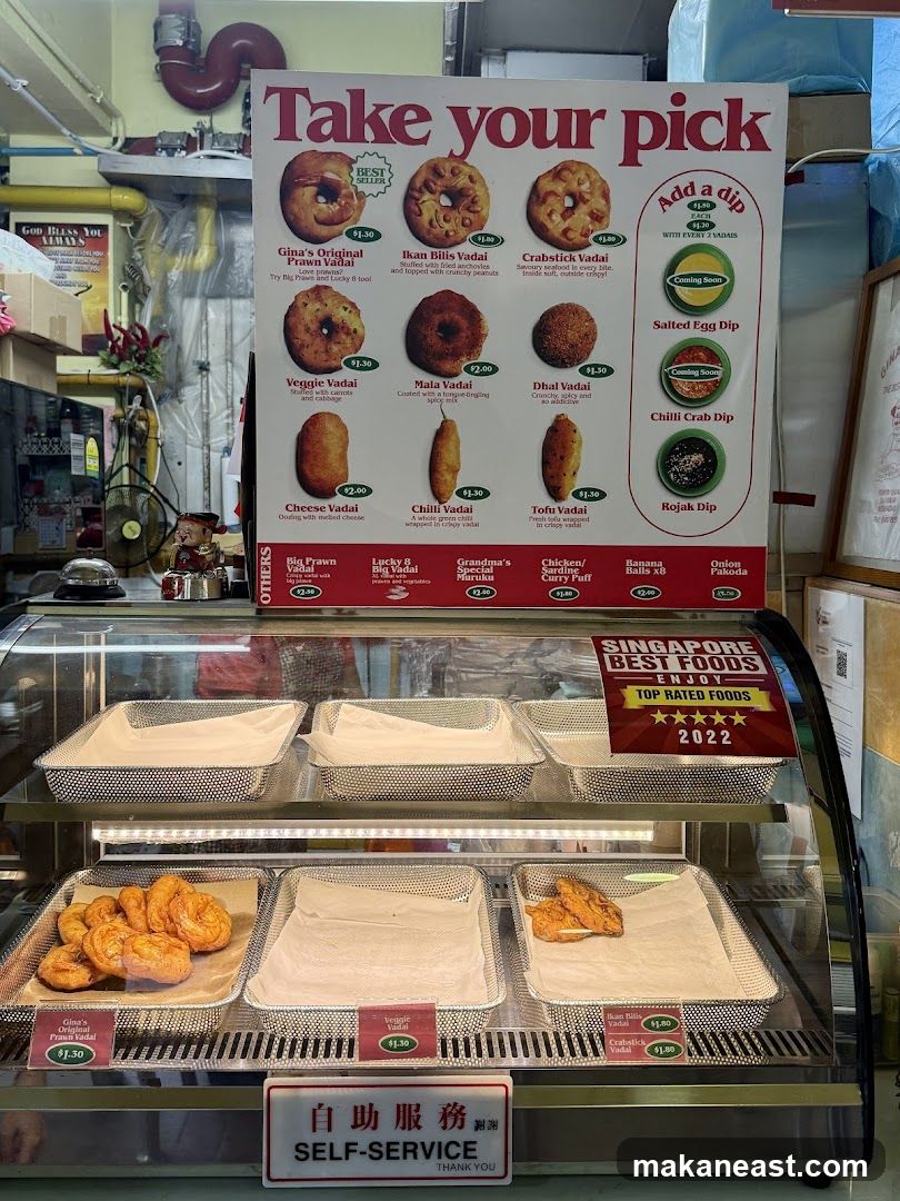 Vadai Menu and Display