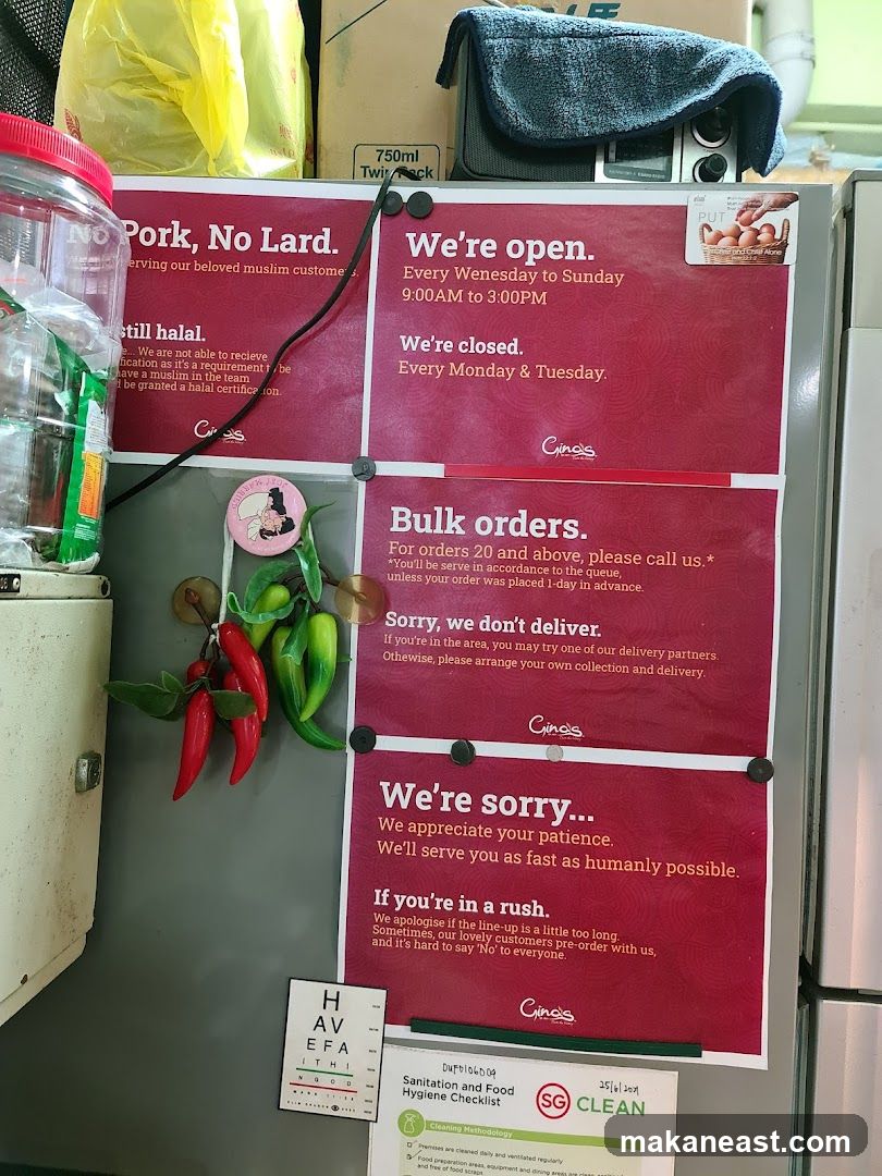Restaurant Information Posters