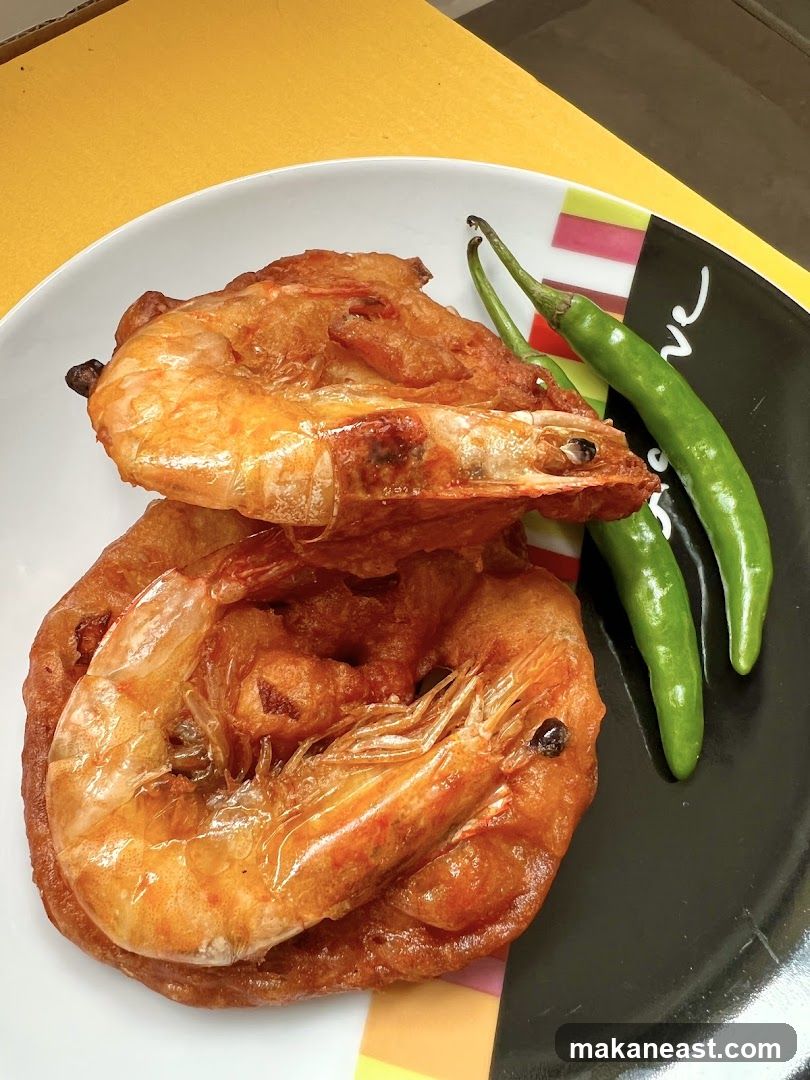 Fried Shrimp with Green Chilies
