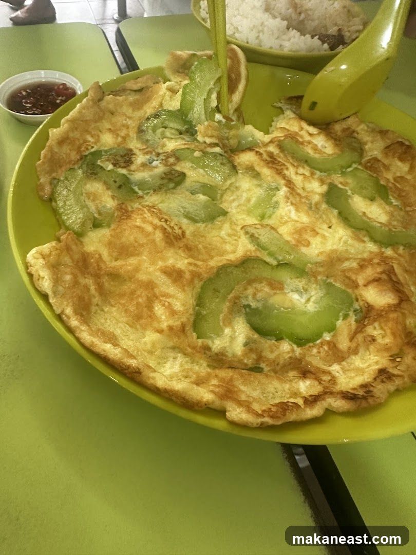 Omelette with Bitter Melon
