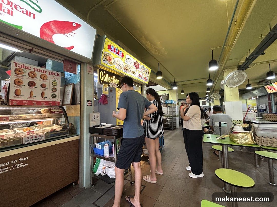 Food Stall with Customers