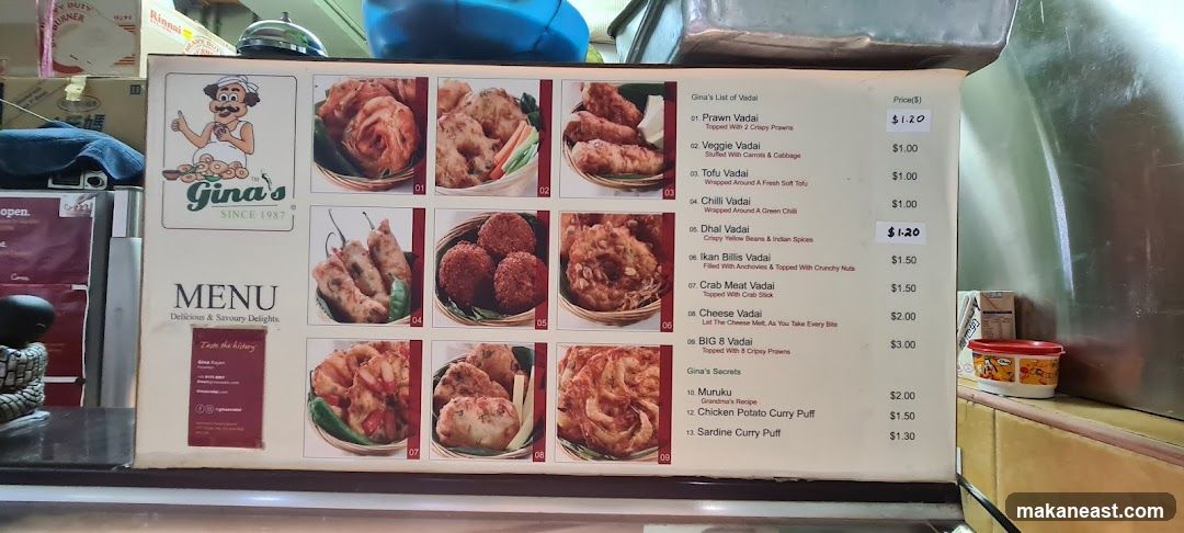 Gina's Menu