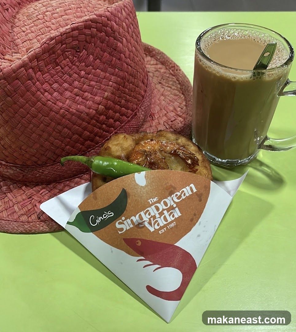 Singaporean Vadai with Tea