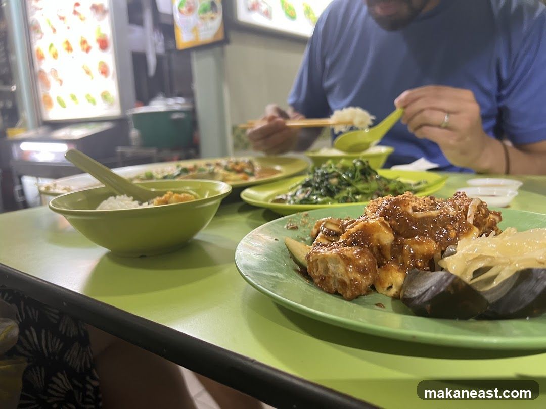 Food on a table
