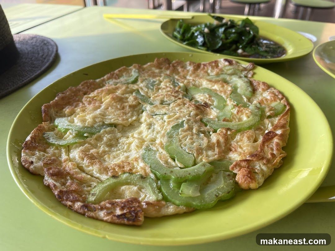 Omelette with Bitter Melon