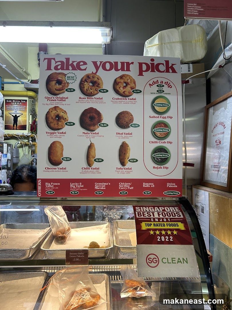 Vadai Menu