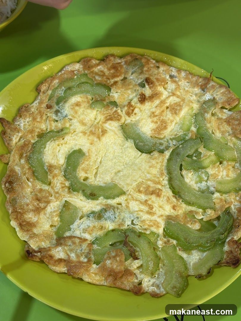 Omelette with Bitter Melon