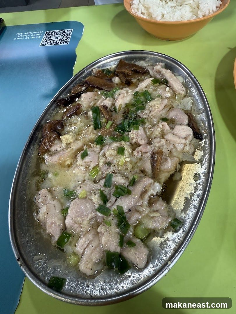 Steamed Chicken with Mushrooms