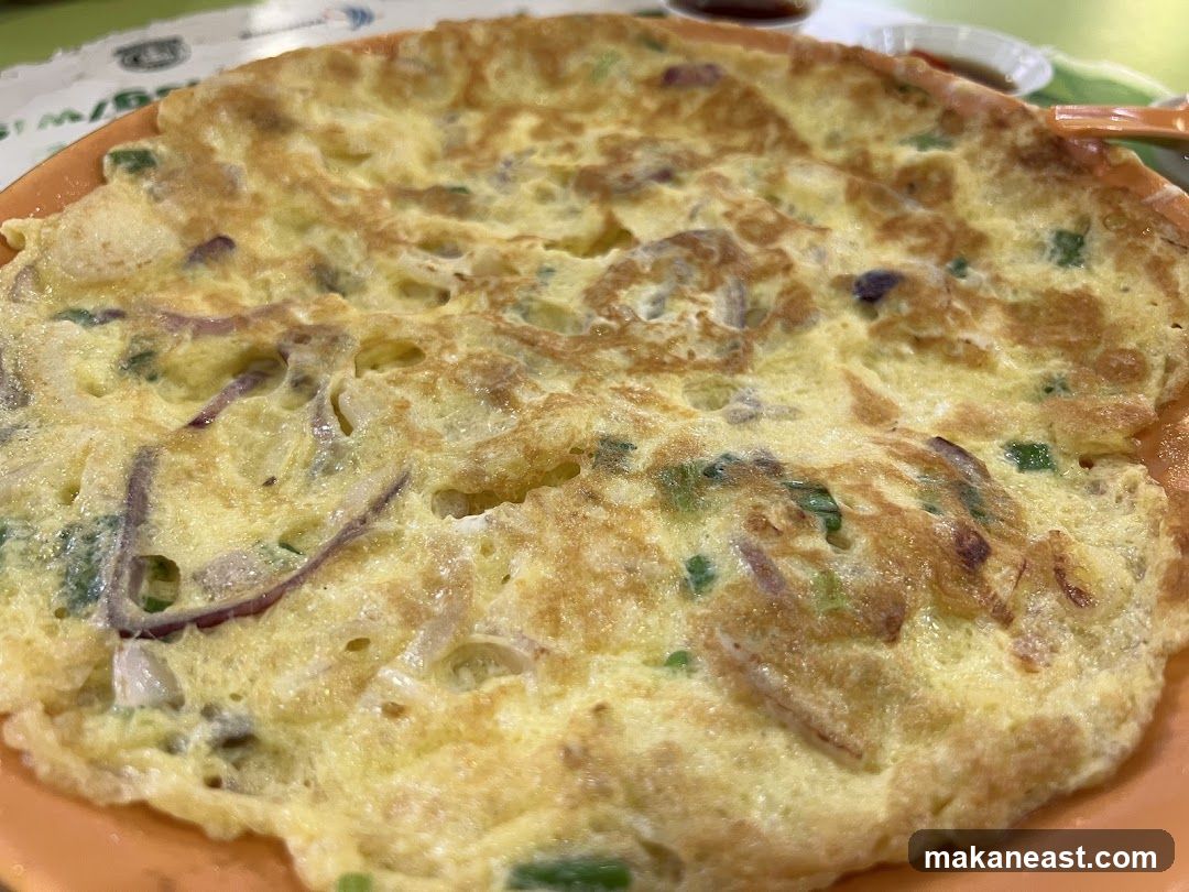 Omelette with Onions and Scallions