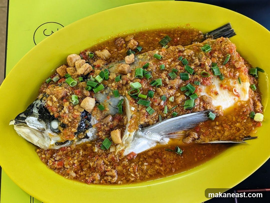 Steamed Fish with Chili and Garlic