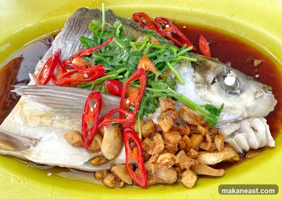 Steamed Fish with Chili and Garlic
