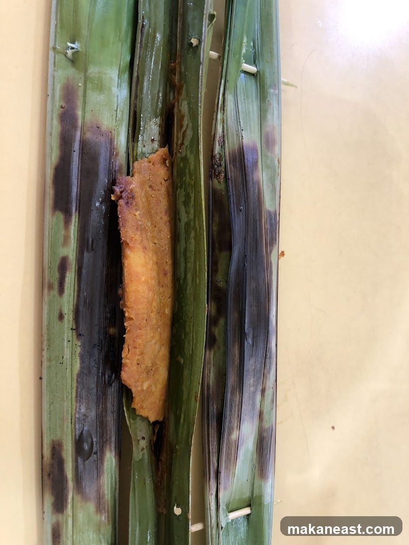 Grilled Fish Cake in Banana Leaf