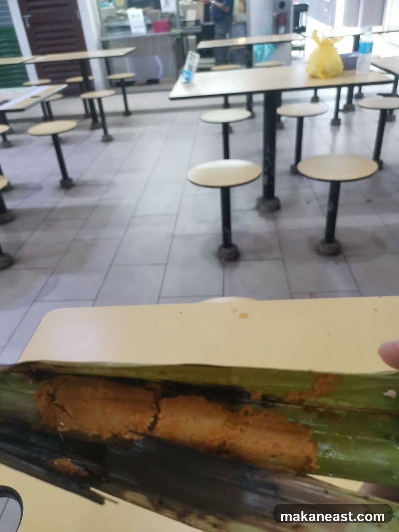 Food item in a leaf wrapper