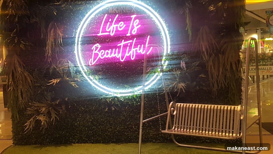 Neon Sign with Swing