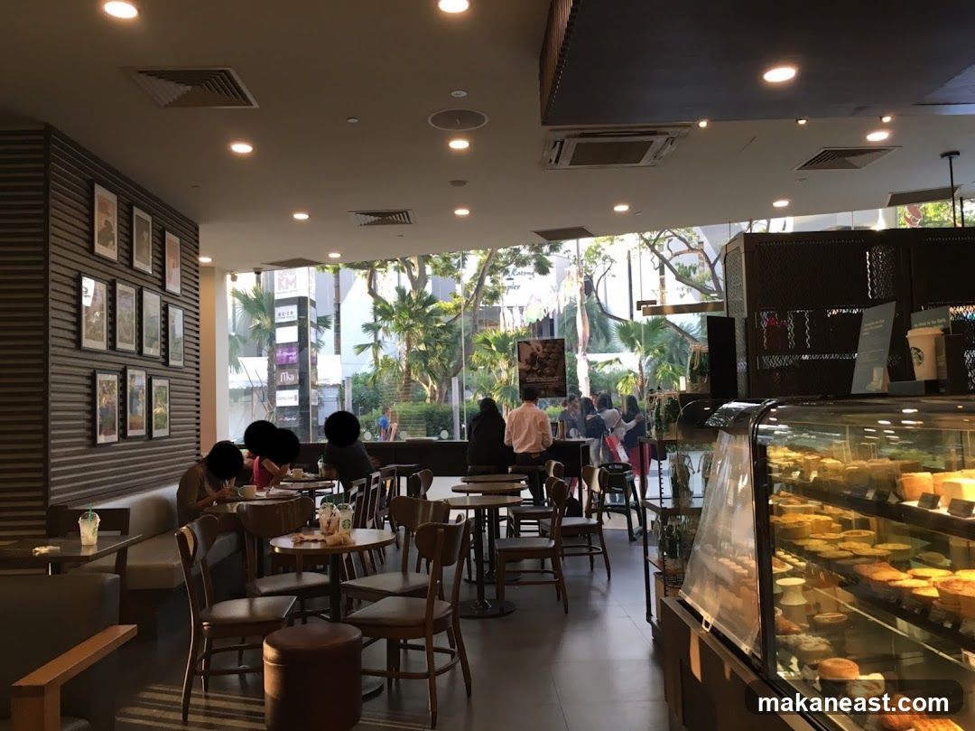 Interior of a cafe
