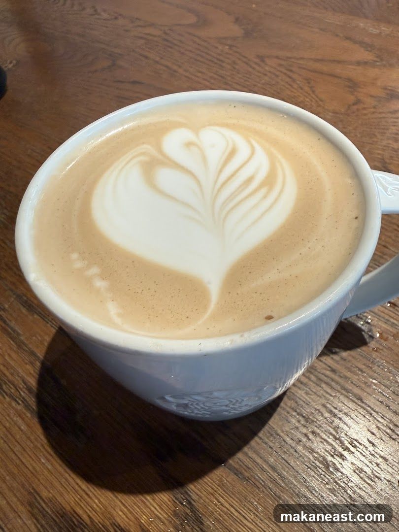 Latte with Heart Art
