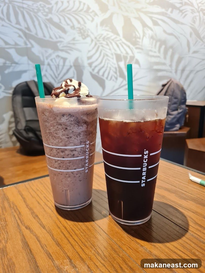 Two Starbucks Drinks