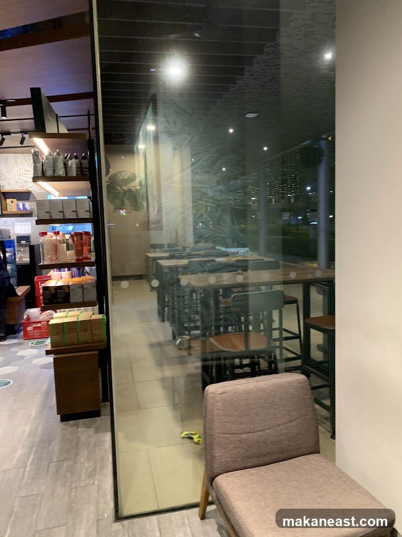 Interior of a cafe