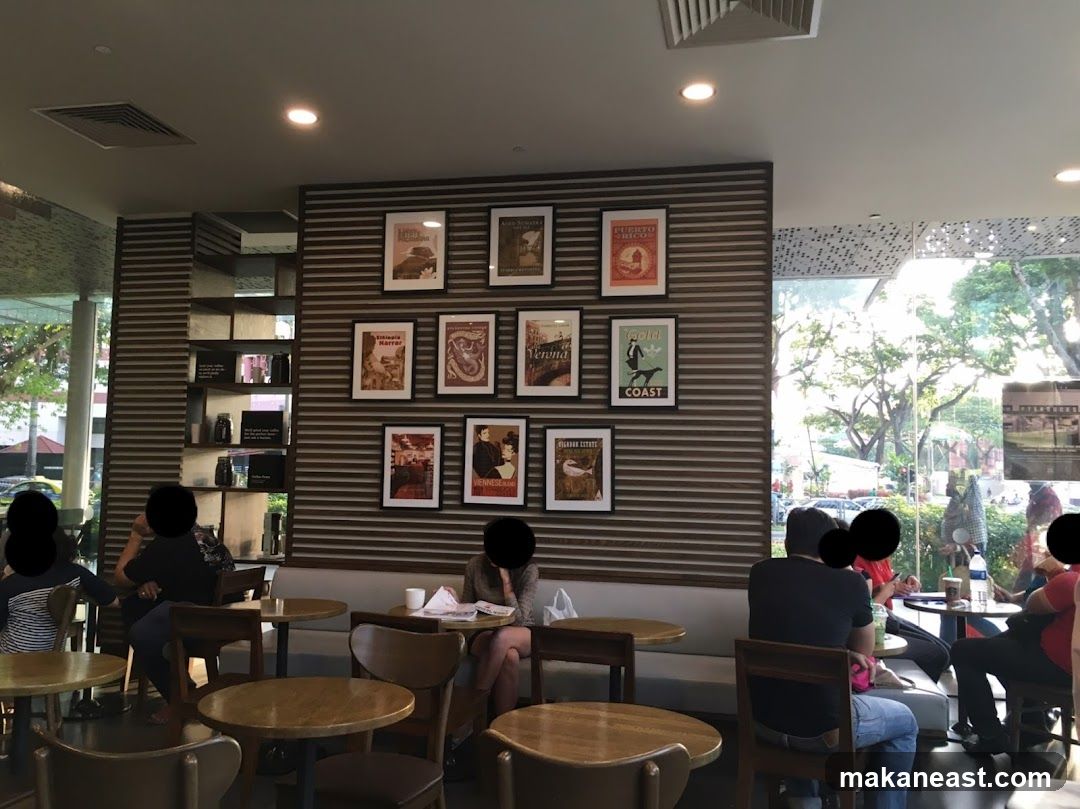 Cafe Interior with Artwork