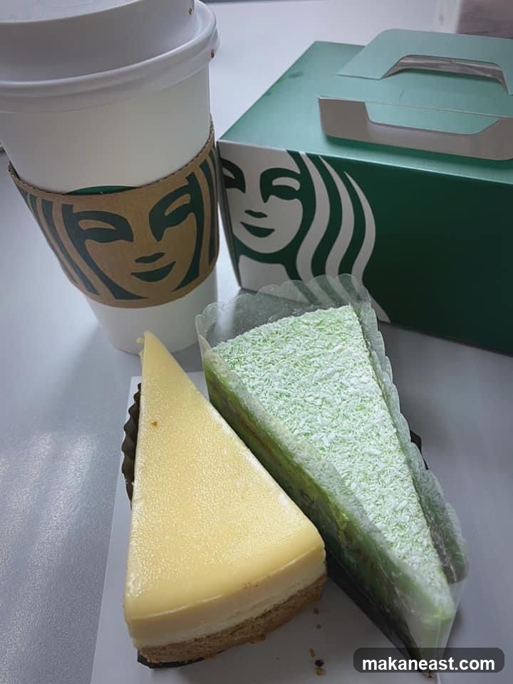 Starbucks Coffee and Cakes