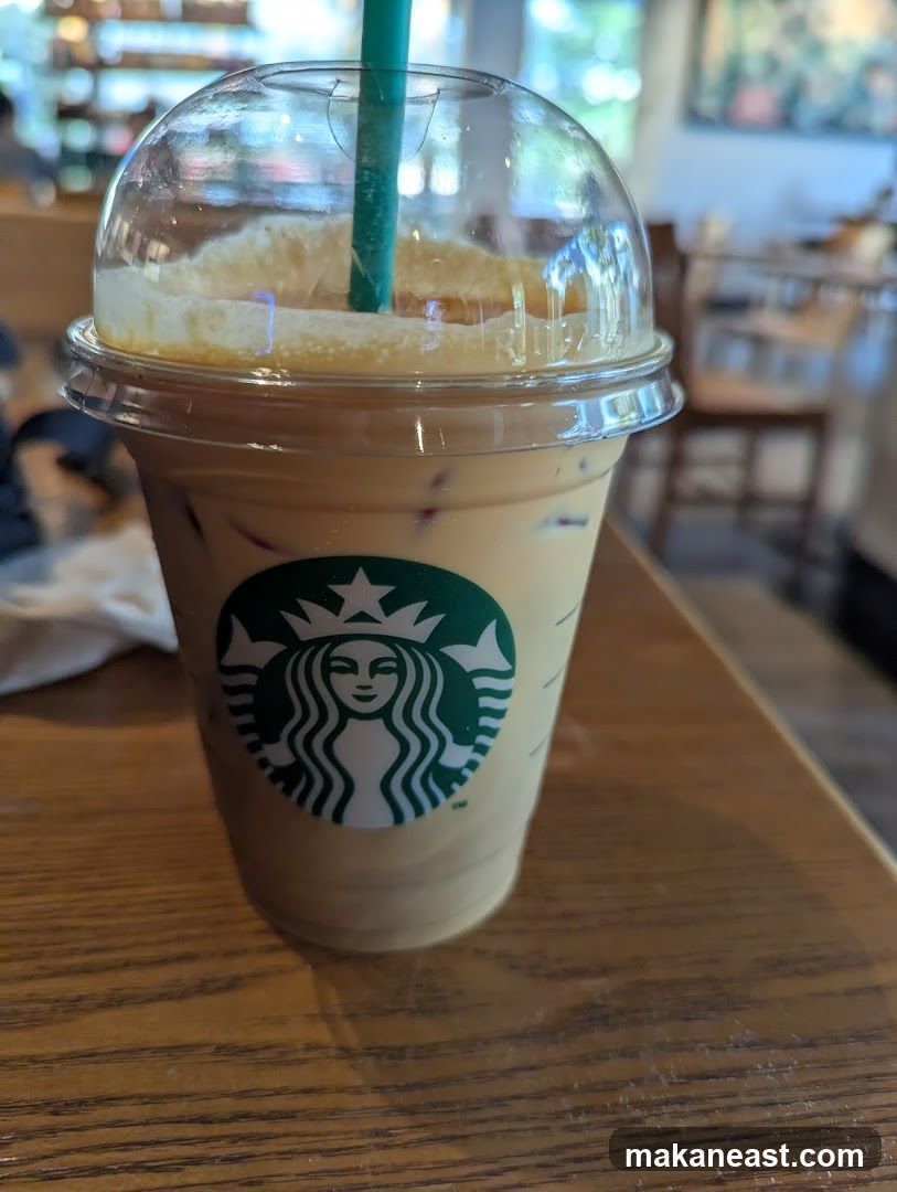 Iced Coffee with Starbucks Logo