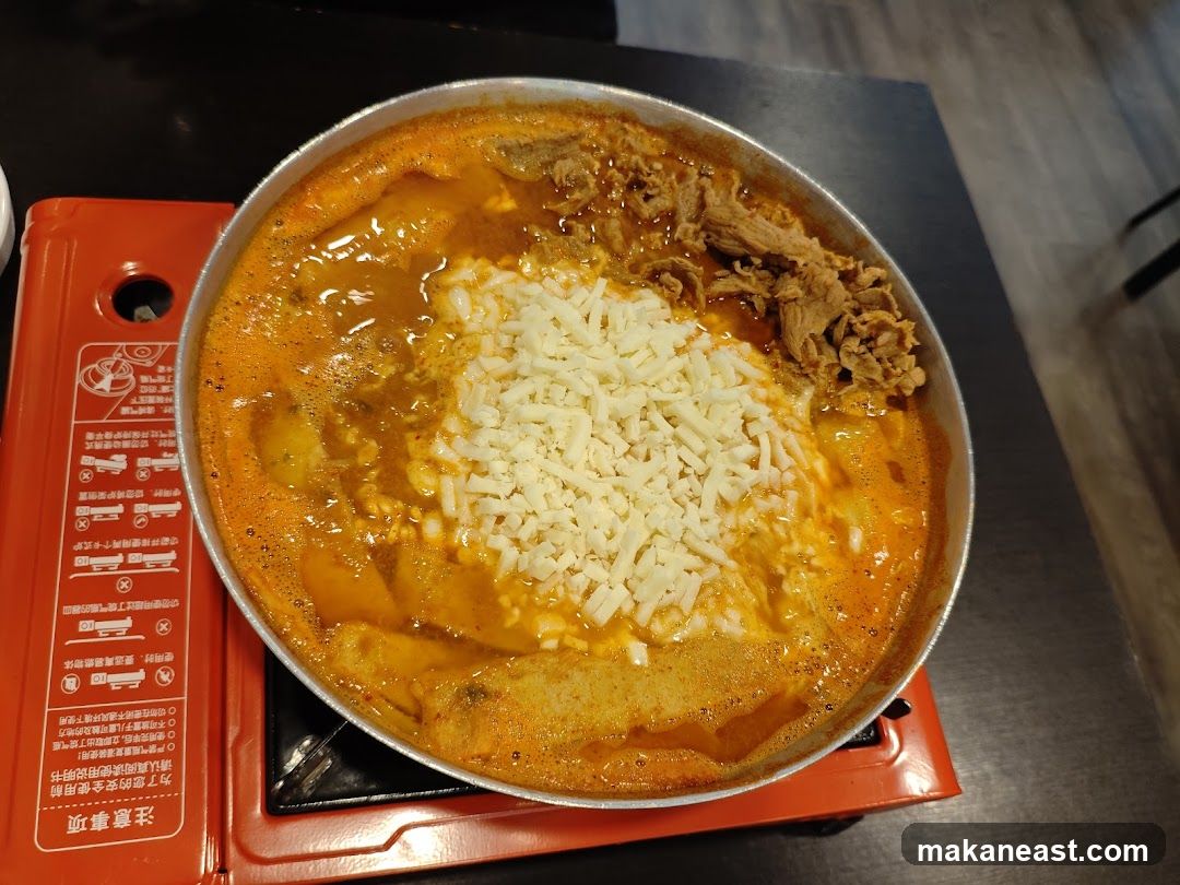 Spicy Stew with Cheese and Beef