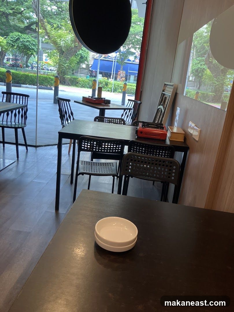 Restaurant Interior with Outdoor View