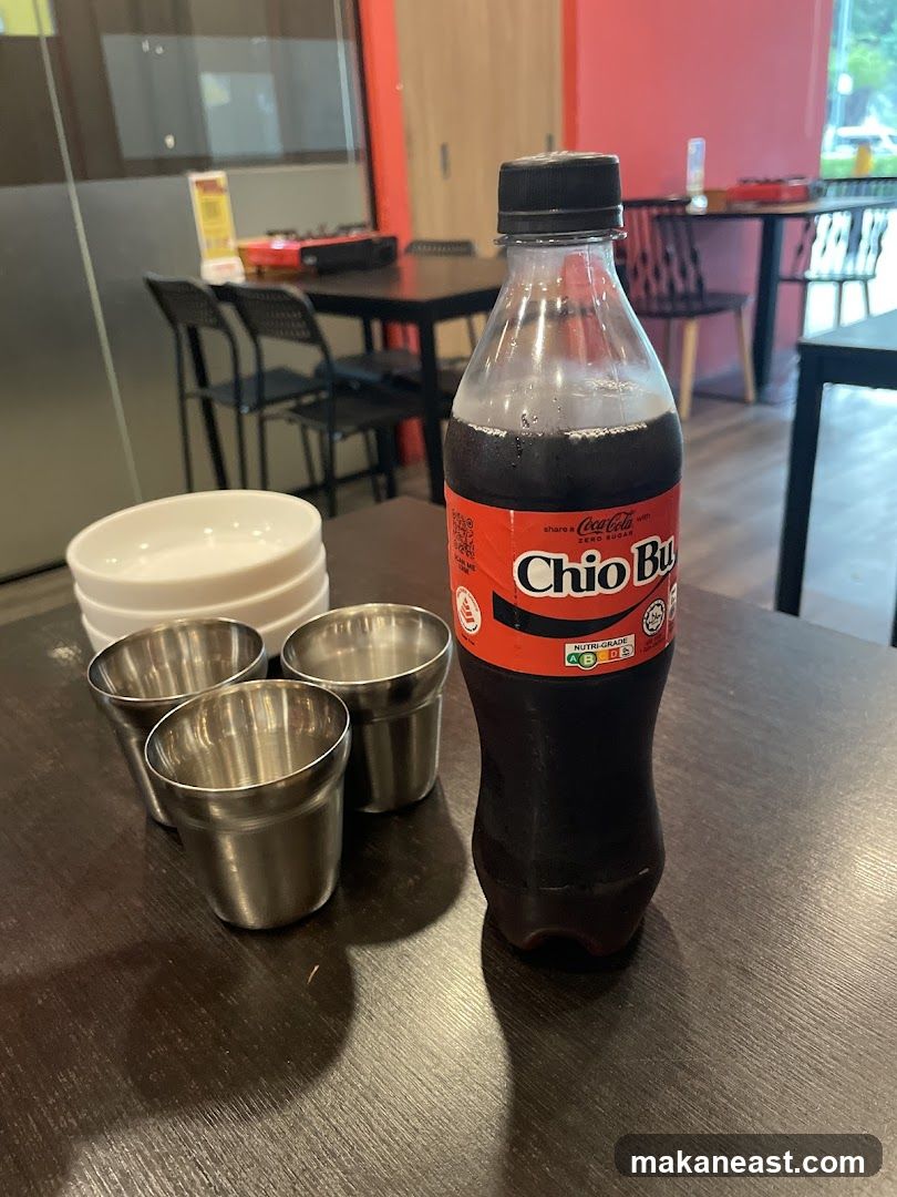 Table Setting with Coca-Cola Bottle