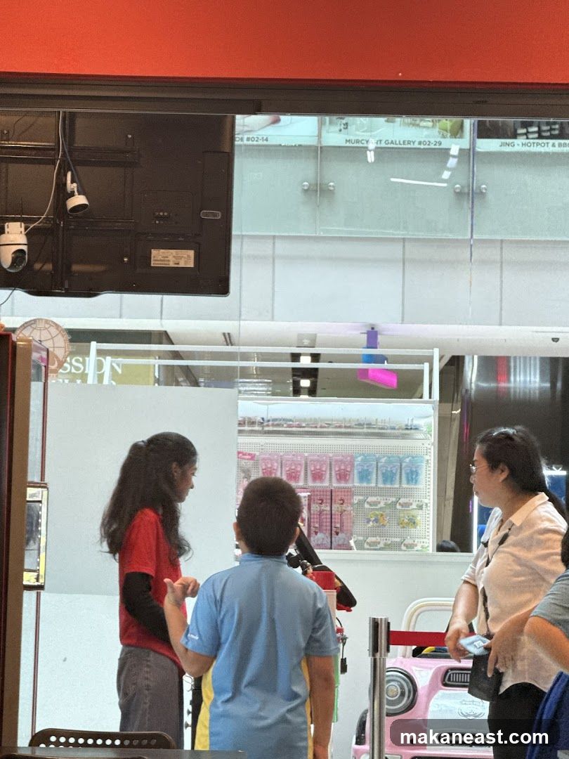 People at a counter