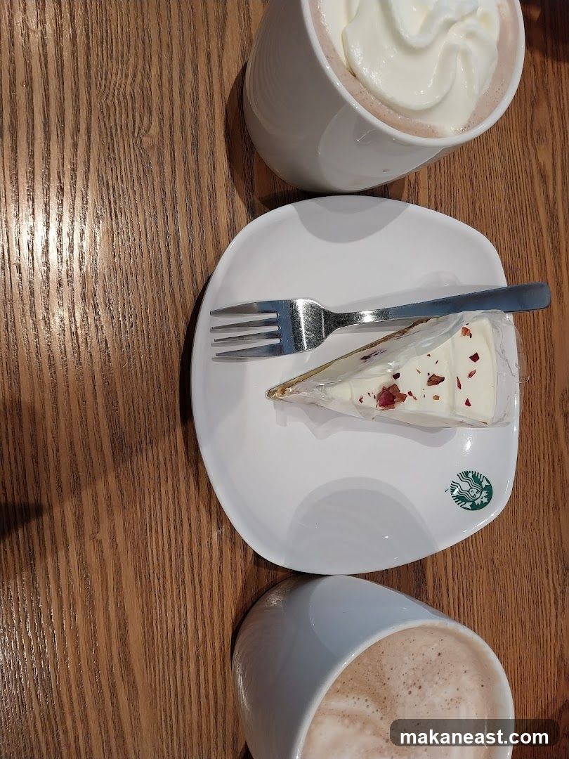 Starbucks Cake and Drinks
