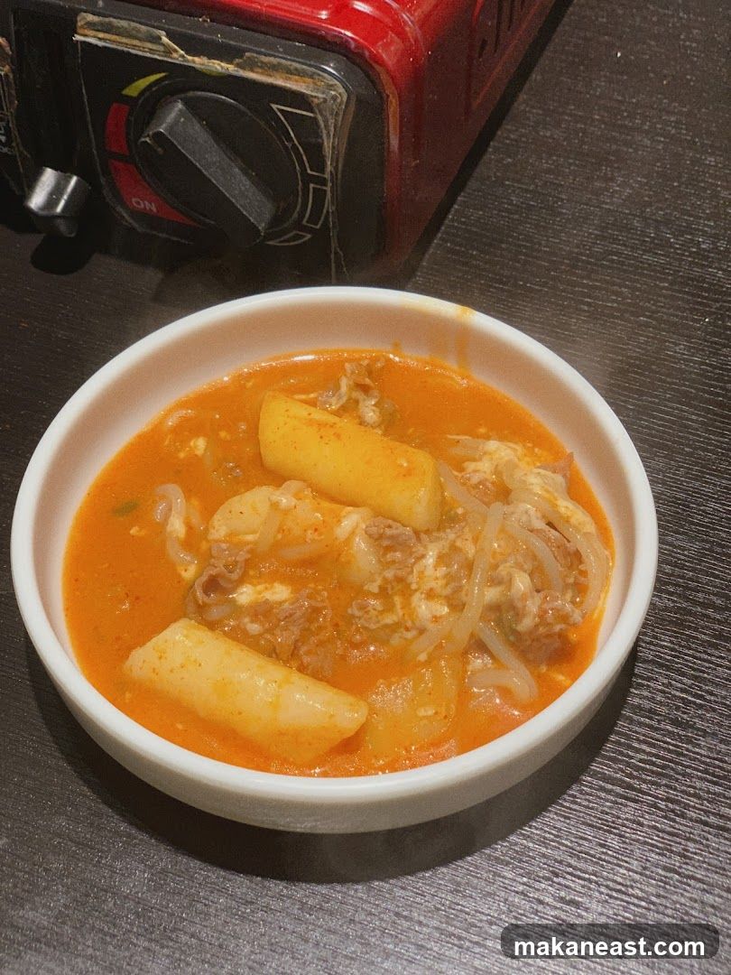 Spicy Korean Stew with Rice Cakes