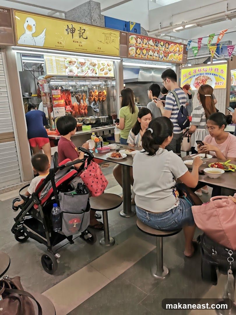 Food Stall with Roasted Meats