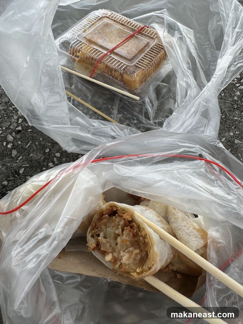 Spring Rolls and Dessert