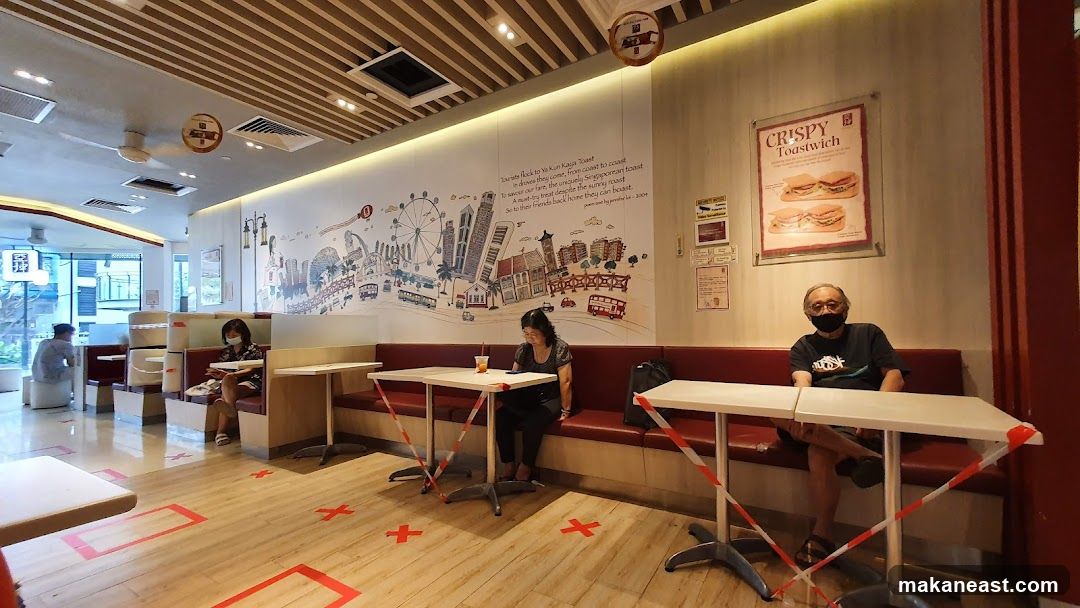 Restaurant Interior with Social Distancing Measures