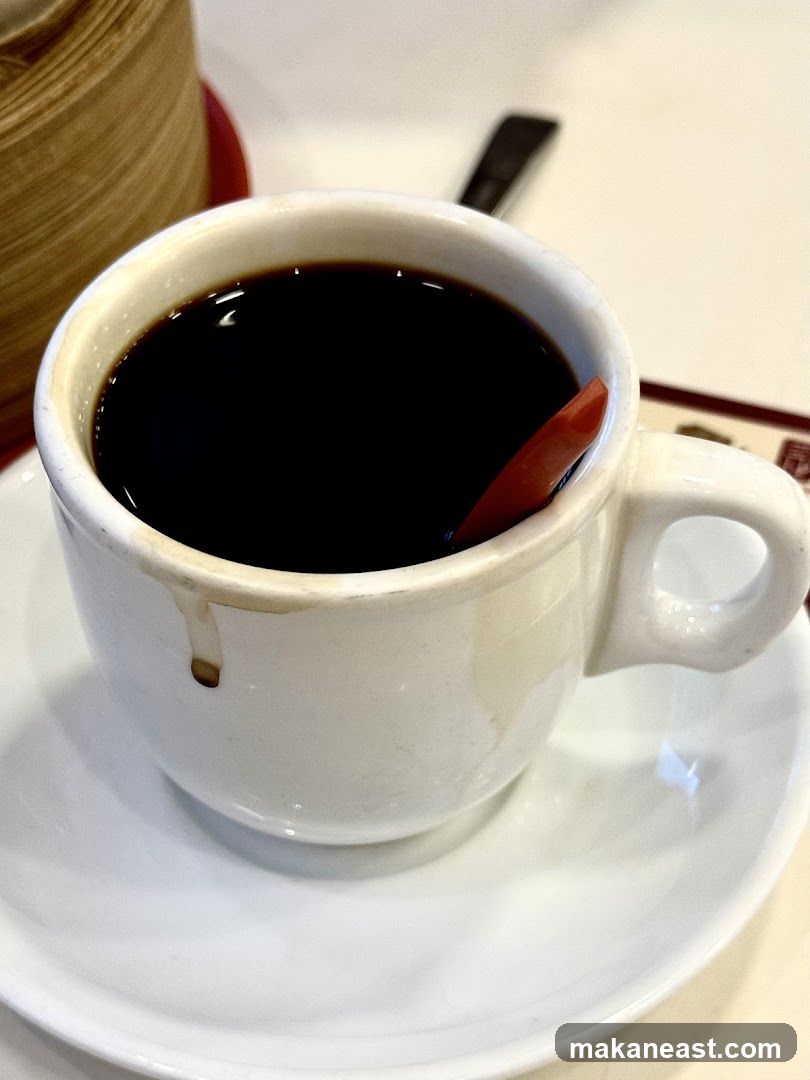 Coffee in a white mug