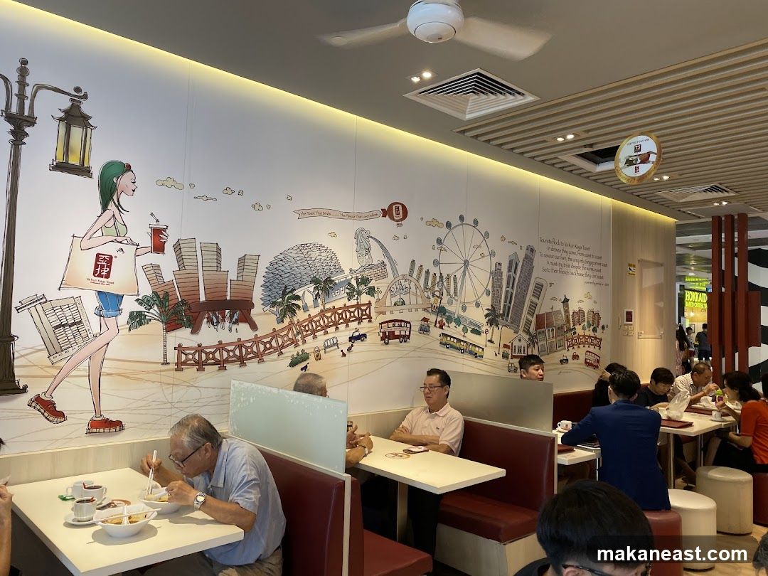 Restaurant Interior with Mural