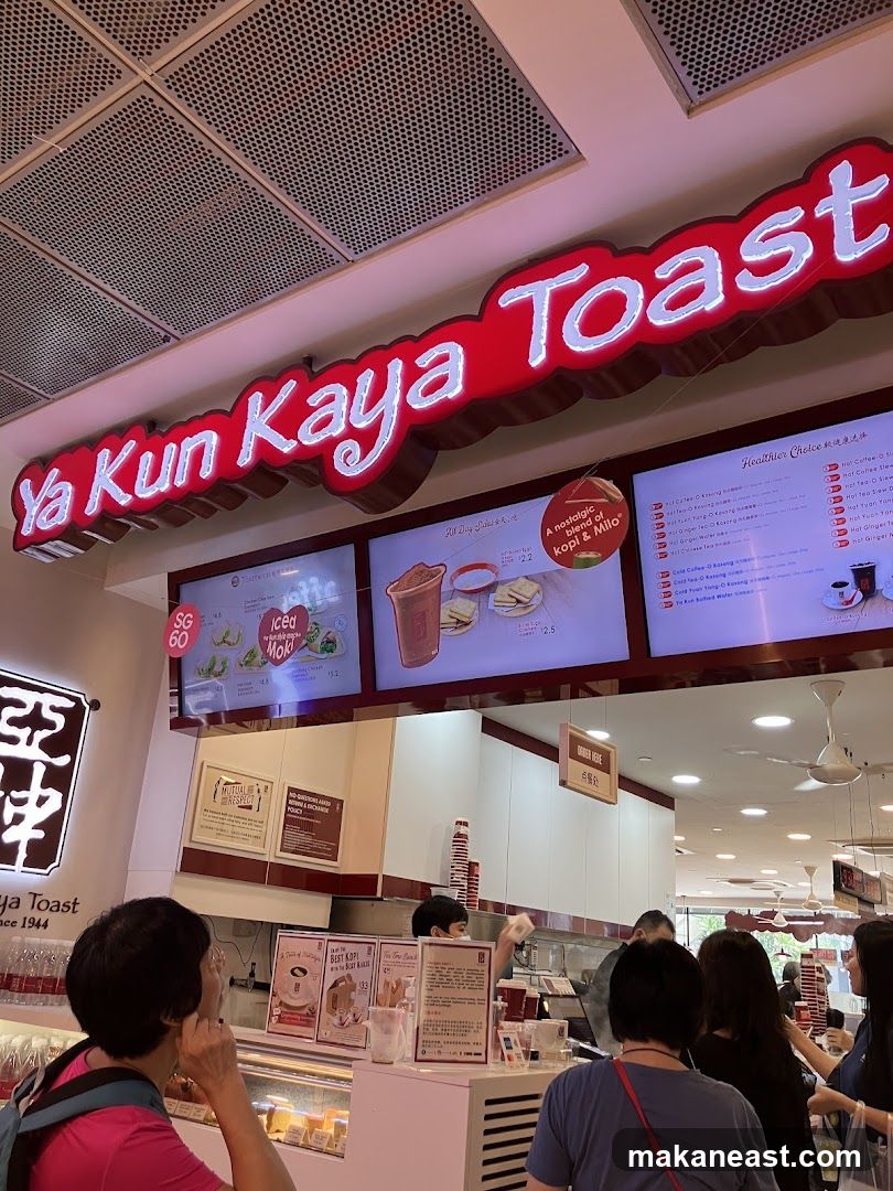 Ya Kun Kaya Toast Menu