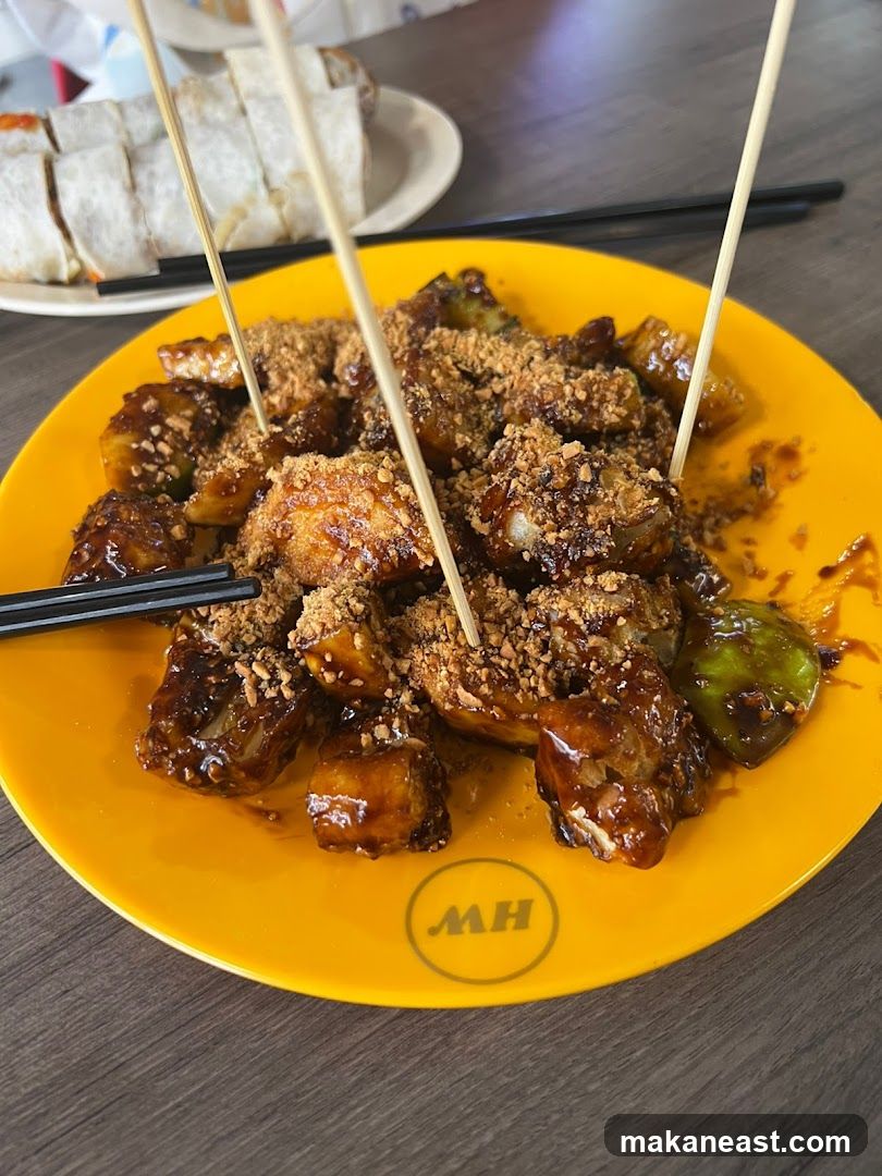 Rojak on a yellow plate