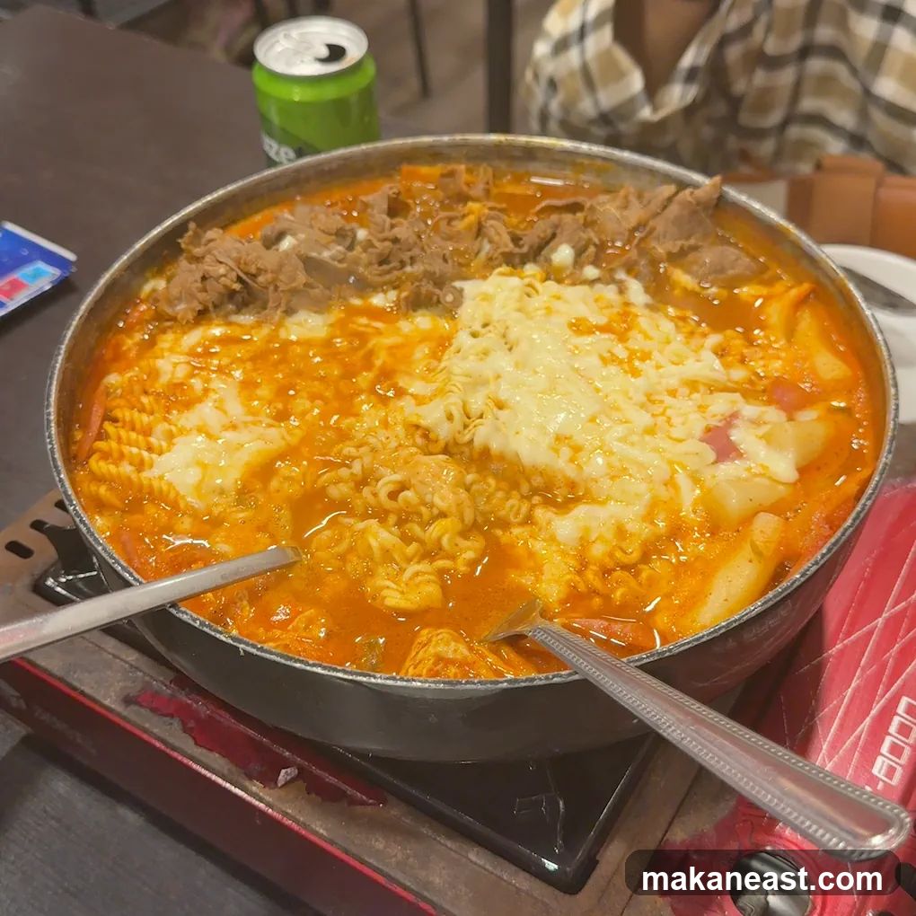 Korean Stew with Cheese and Beef