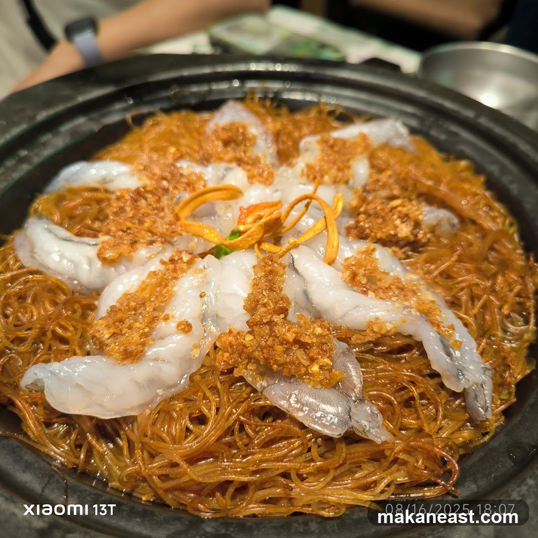 Steamed Shrimp with Noodles