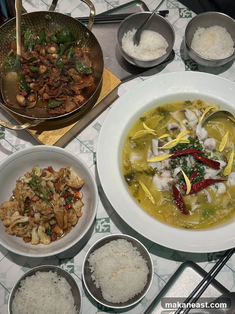 Chinese Food Spread