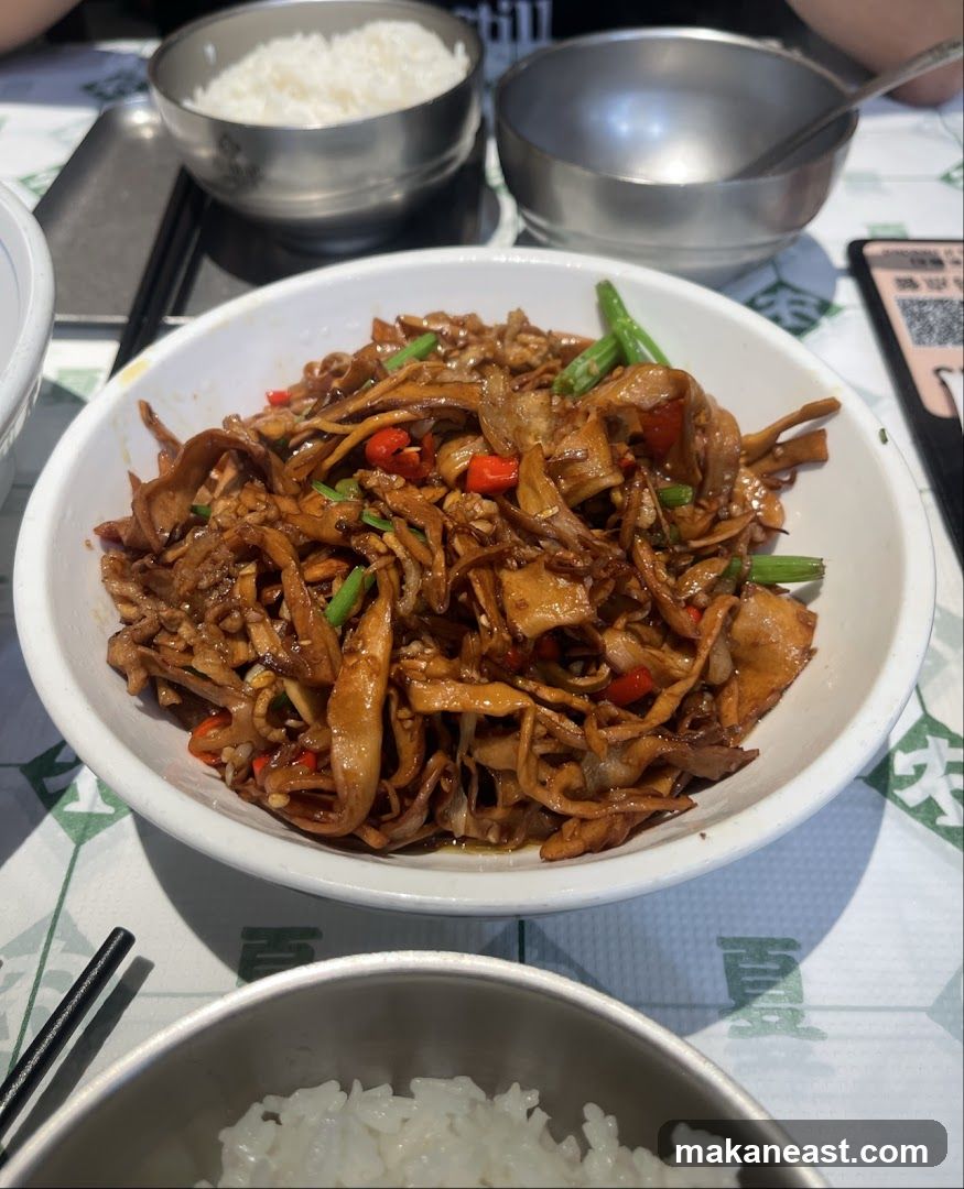 Stir-fried dish with rice