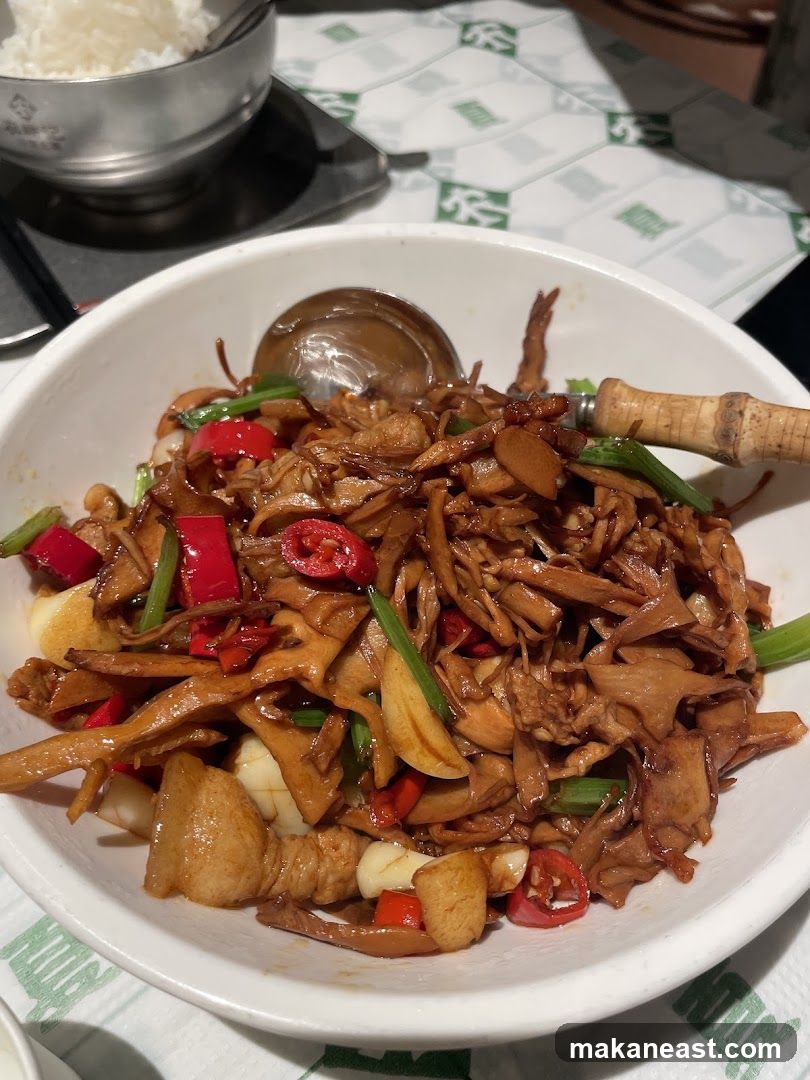 Stir-fried dish with rice