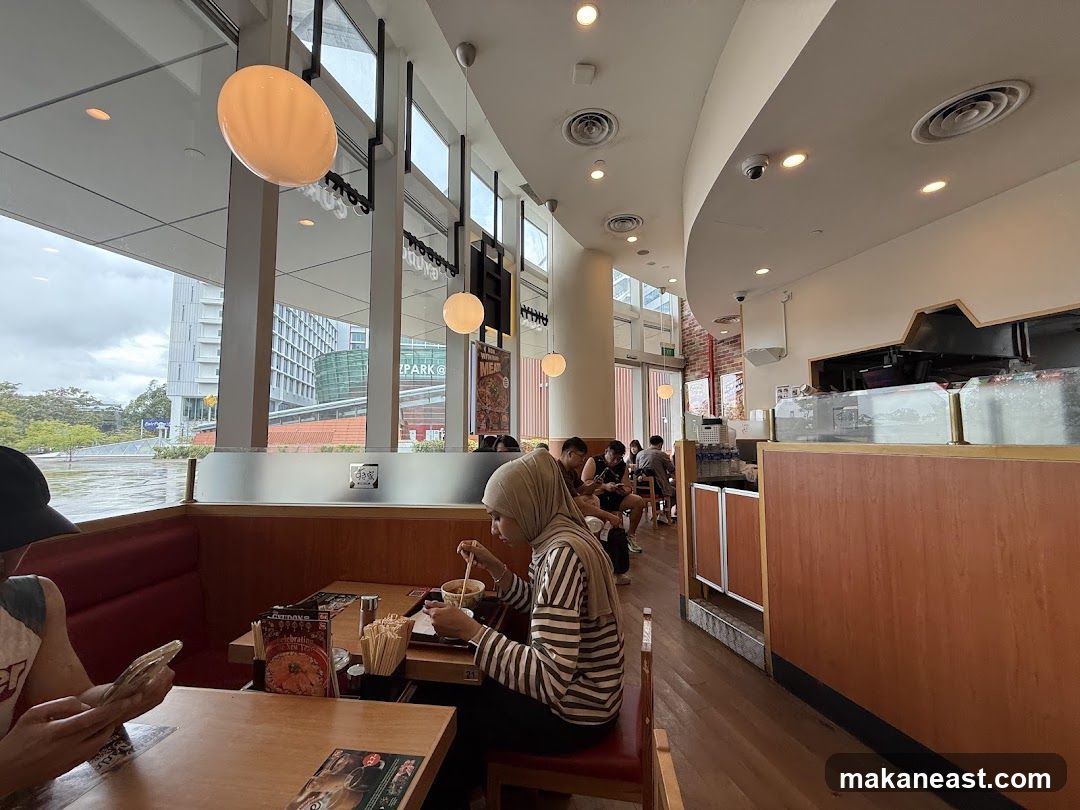 Restaurant Interior with Diners