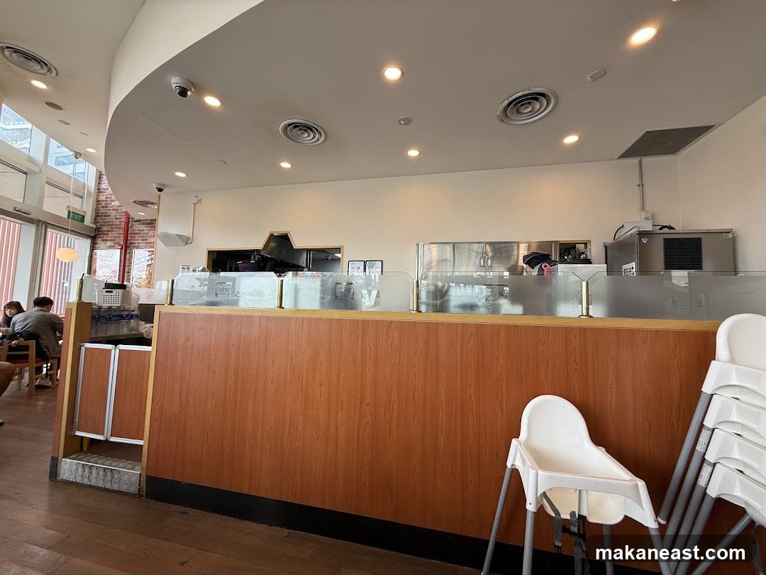 Restaurant Interior with Counter and Seating