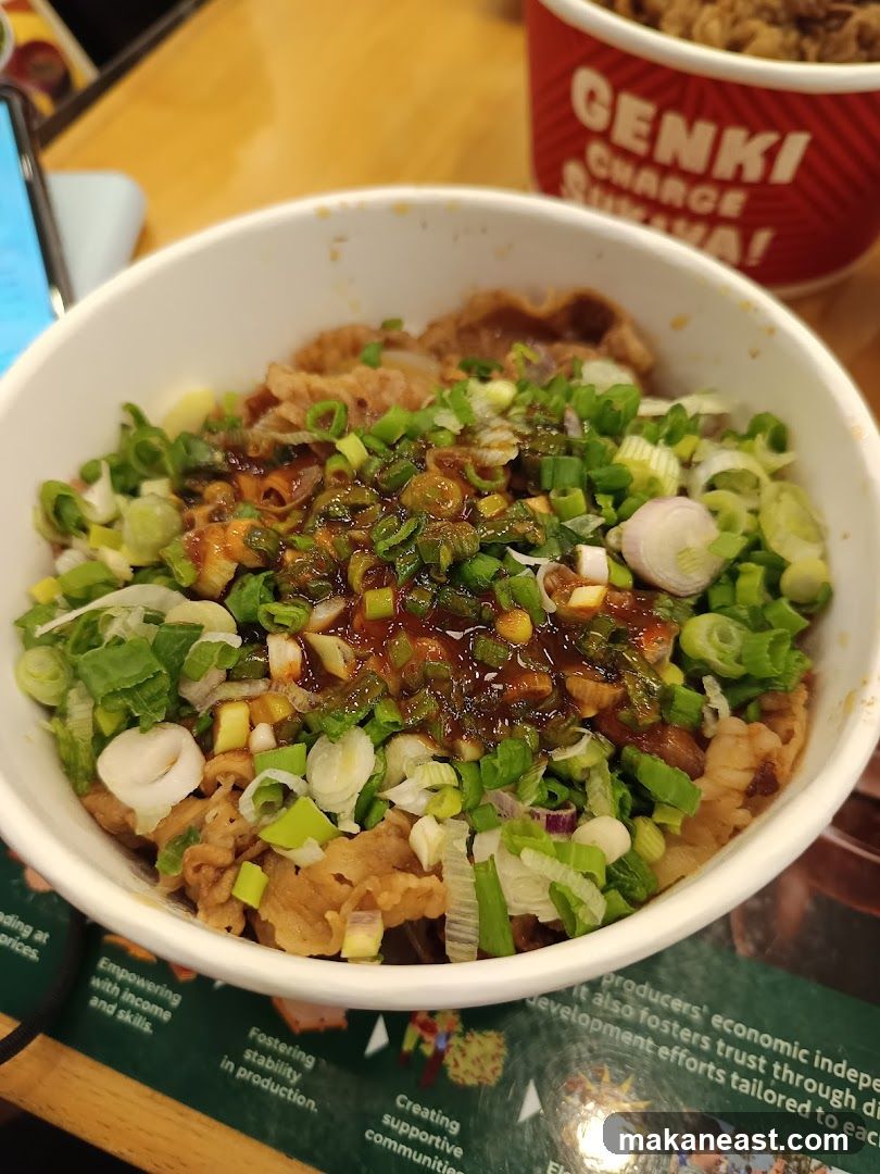 Beef Bowl with Scallions