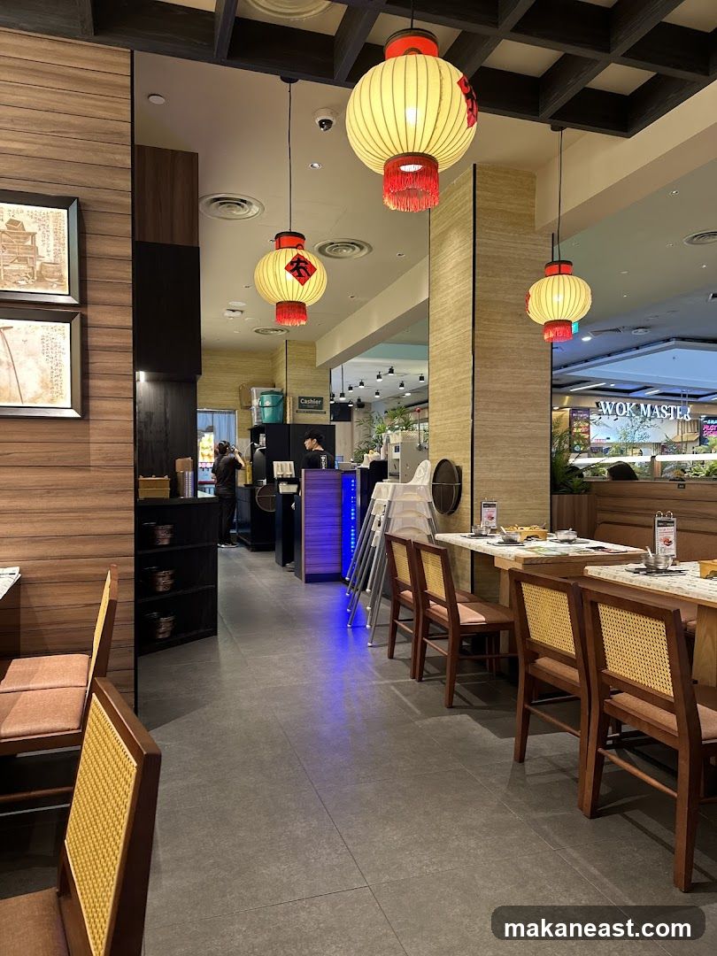 Restaurant Interior with Lanterns